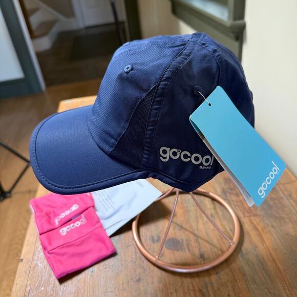 gocool Cooling Hat and Wristband Set OS Adjustable Sports Tennis Pickleball SPF - Picture 2 of 12